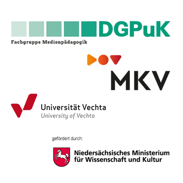 Logos der Mitwirkenden der Fachgruppe Medienpädagogik der DGPuK